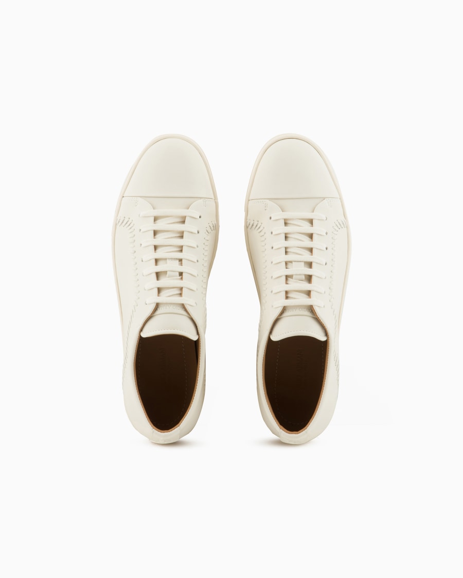 The world of armani SNEAKERS IN NAPPA Consegna Veloce