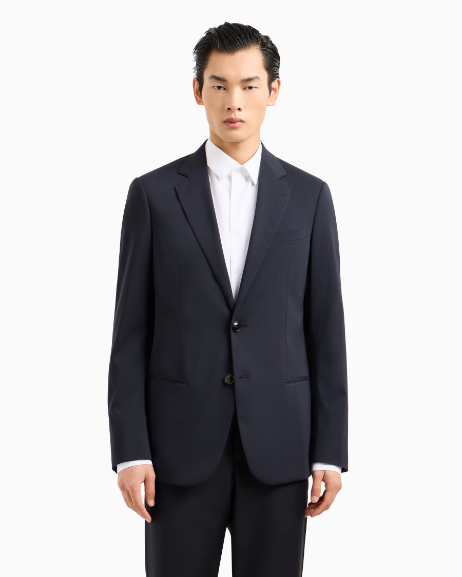 The world of armani GIACCA MONOPETTO SOHO IN LANA VERGINE Prezzo Ridotto