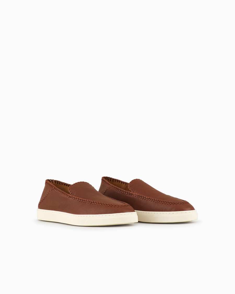 The world of armani GALLERIA 3 SLIP-ON IN NAPPA Outlet