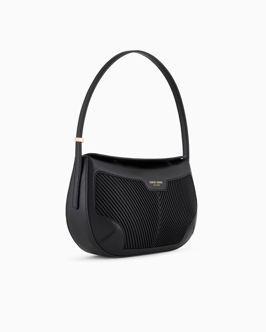The world of armani BORSA A MANO LA PRIMA IN NAPPA PLISSÉ Negozio