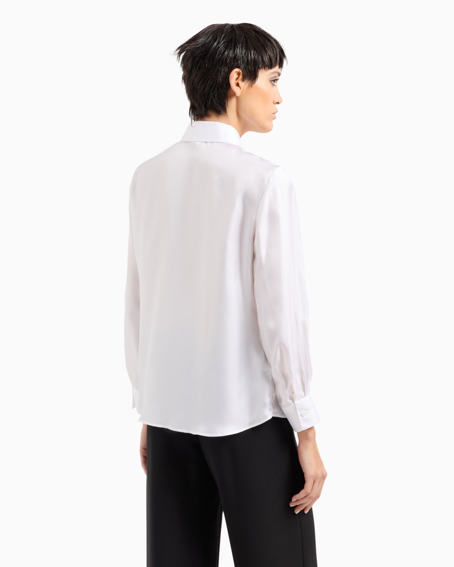 The world of armani CAMICIA IN SETA ORGANICA In Linea