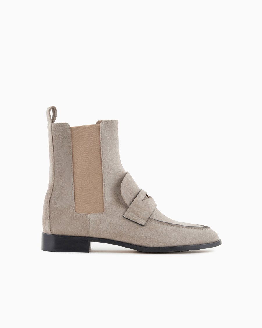 The world of armani STIVALETTI IN SUEDE