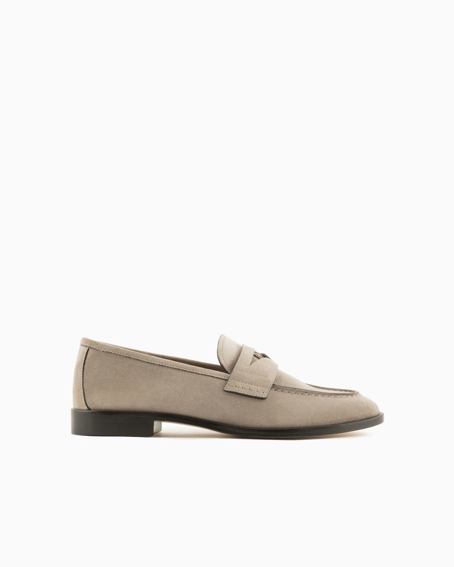 The world of armani MOCASSINI IN SUEDE