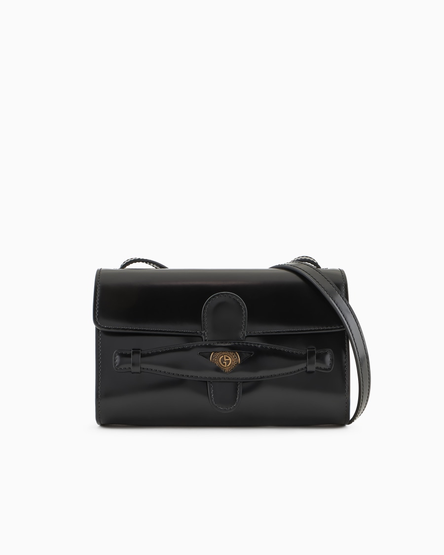 The world of armani DENIM COLLECTION CROSSBODY PICCOLA IN PELLE SPAZZOLATA