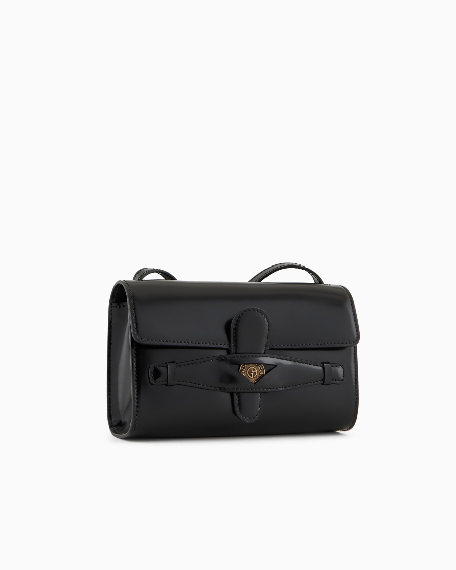 The world of armani DENIM COLLECTION CROSSBODY PICCOLA IN PELLE SPAZZOLATA Sconto