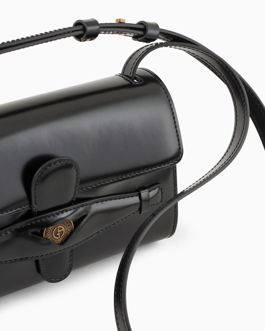 The world of armani DENIM COLLECTION CROSSBODY PICCOLA IN PELLE SPAZZOLATA Sconto