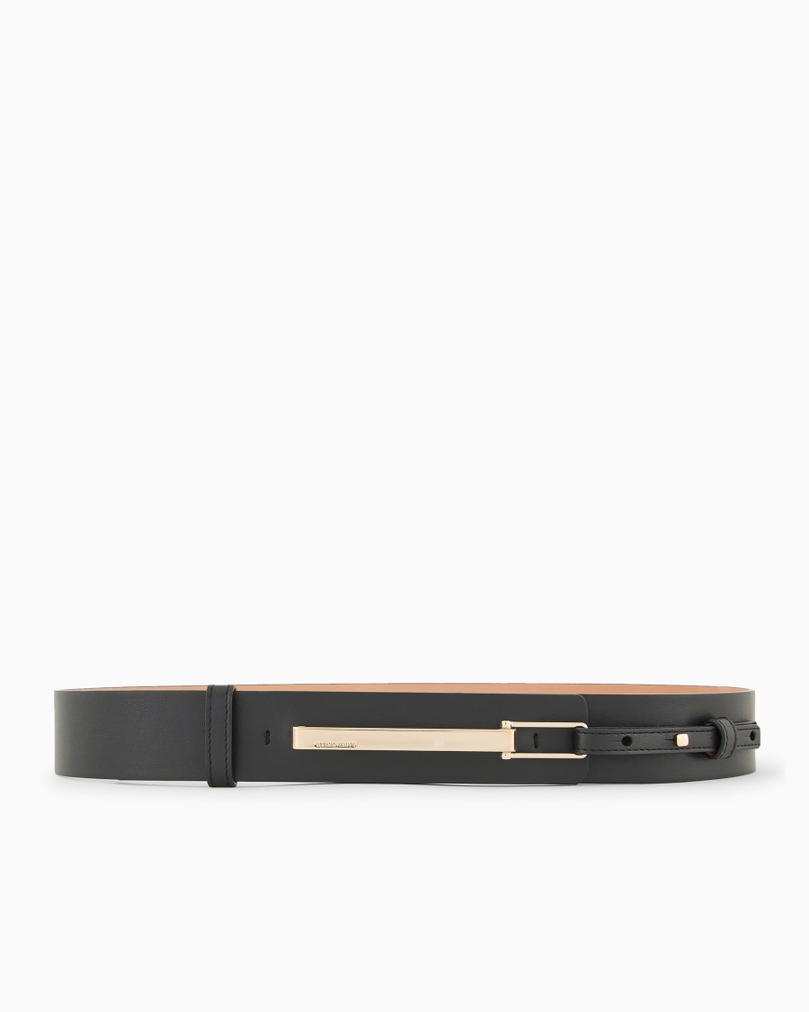 The world of armani CINTURA IN PELLE CON CHIUSURA IN METALLO ASV