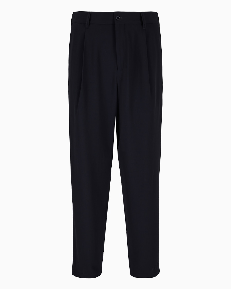 The world of armani PANTALONI A UNA PINCE IN LANA VERGINE