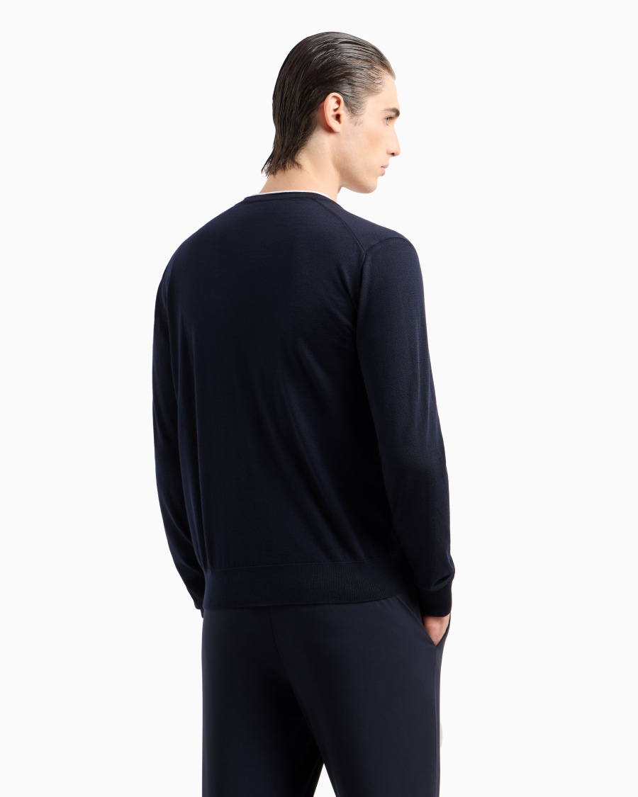 The world of armani CARDIGAN CON BOTTONI IN LANA VERGINE Outlet