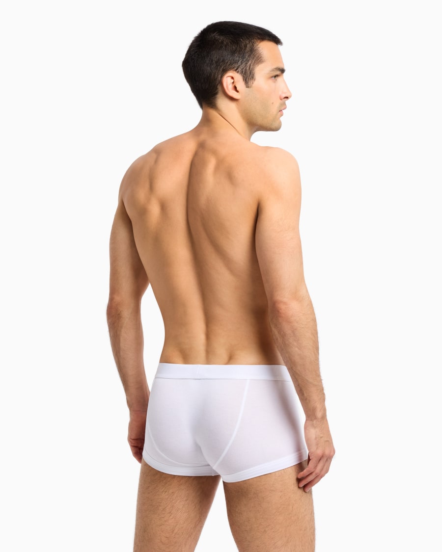 The world of armani BOXER IN JERSEY STRETCH CON BANDA LOGATA Negozio