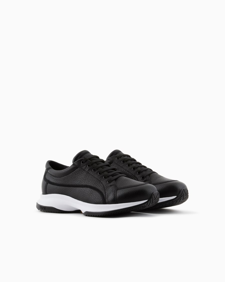 The world of armani SNEAKERS IN CERVO E PELLE Italy