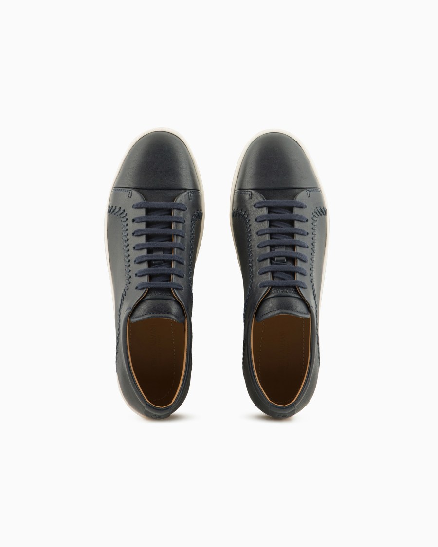 The world of armani SNEAKERS IN NAPPA Soddisfazione Garantita