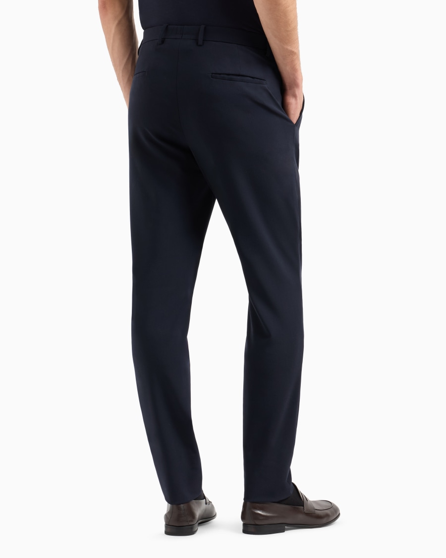 The world of armani PANTALONI IN TELA DI LANA BISTRETCH Negozi Online