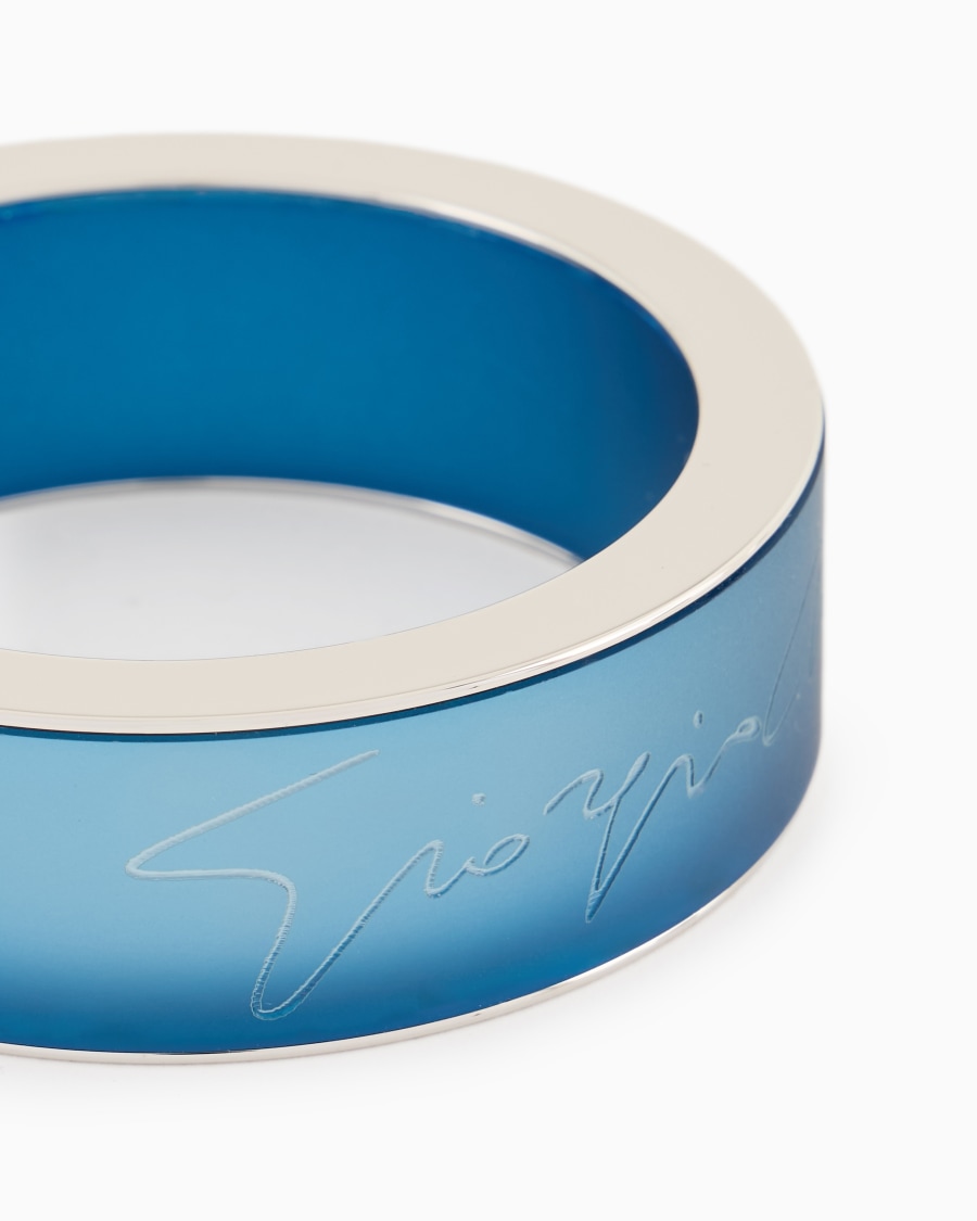 The world of armani BRACCIALE RIGIDO CON LOGO SIGNATURE Sconto