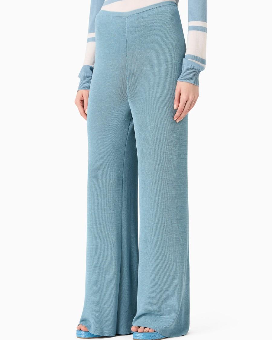The world of armani PANTALONI IN MAGLIA DI MISTO VISCOSA I Più Venduti