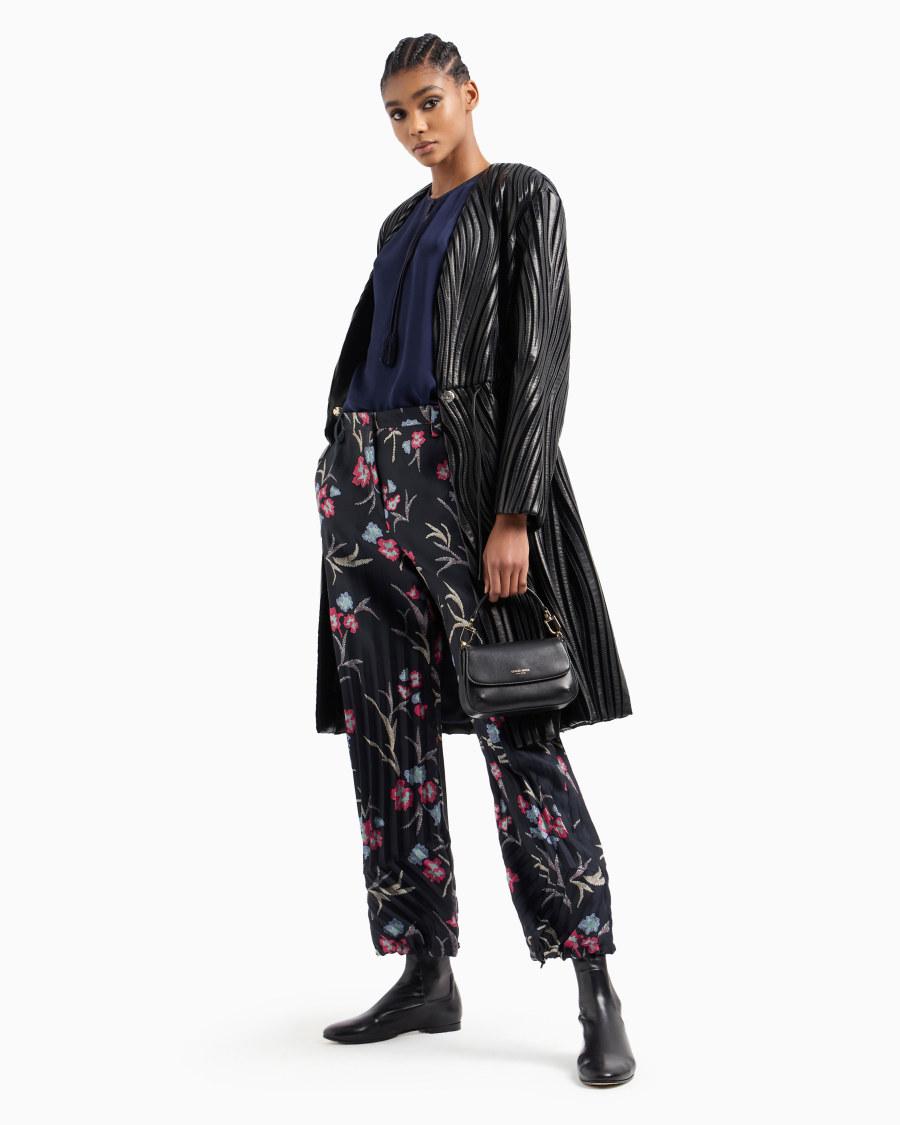 The world of armani BLUSA IN DOPPIA GEORGETTE DI SETA Vendite Flash