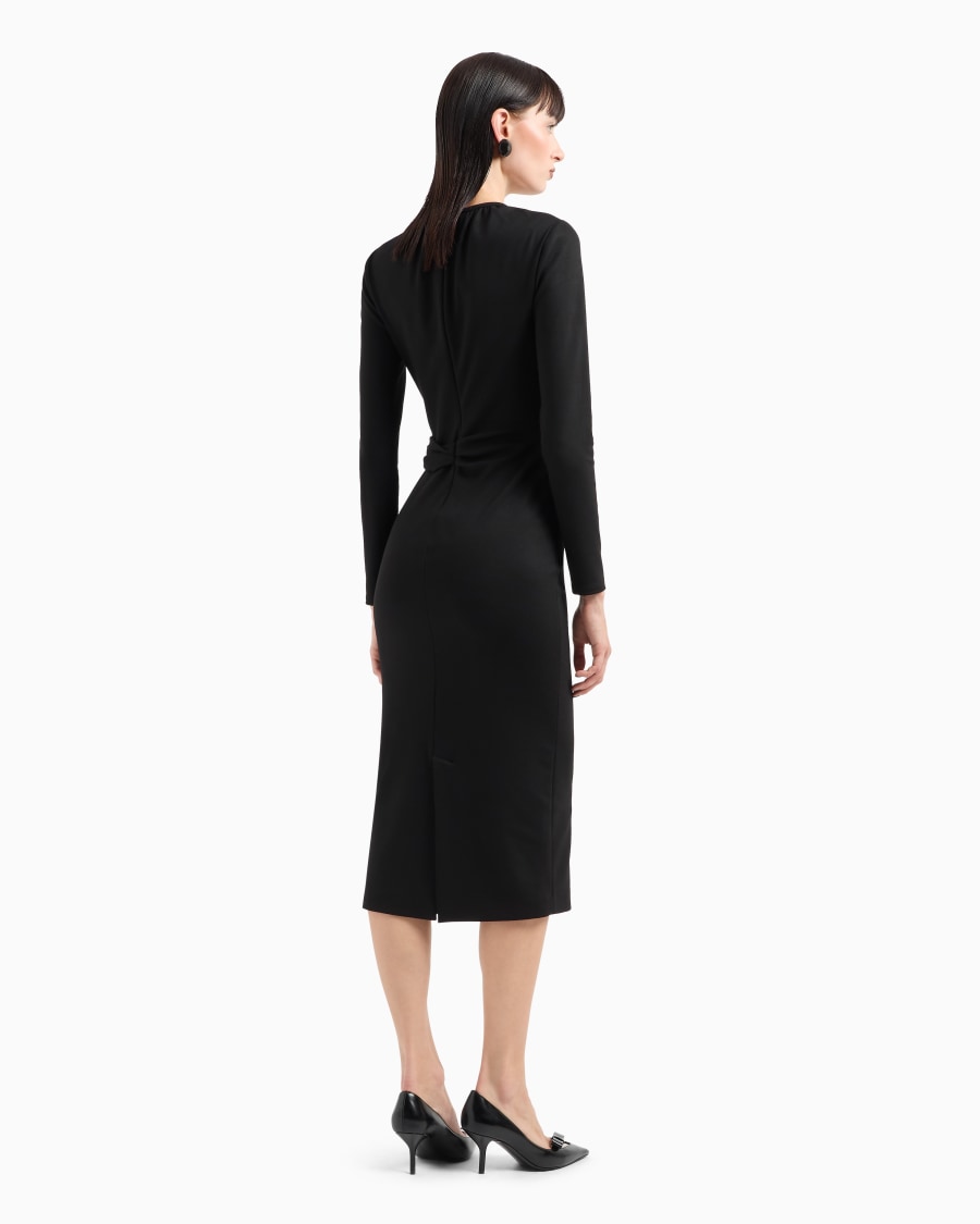 The world of armani VESTITO LONGUETTE IN MISTO VISCOSA ASV In Saldo