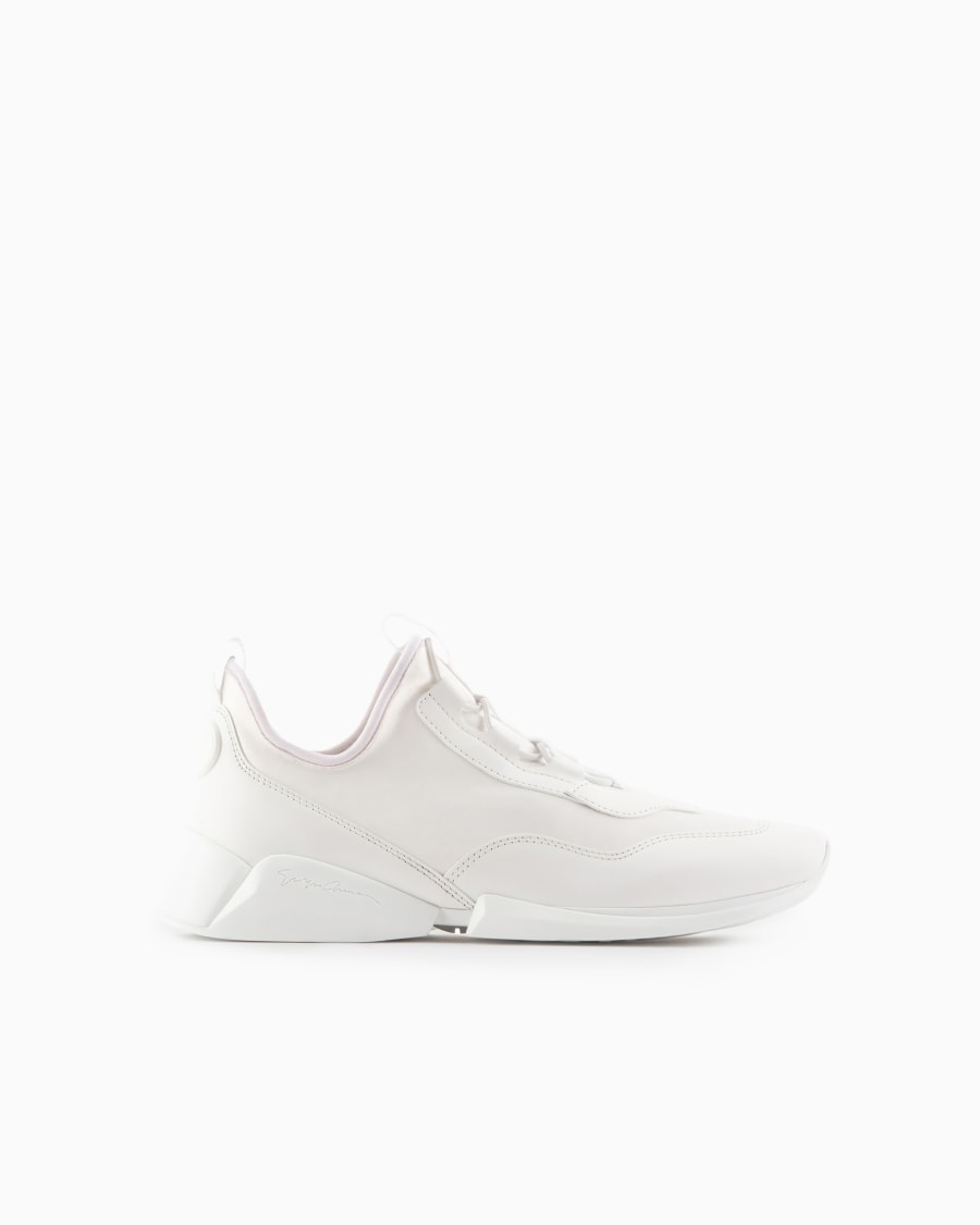 The world of armani SNEAKERS IN TESSUTO TECNICO E PELLE