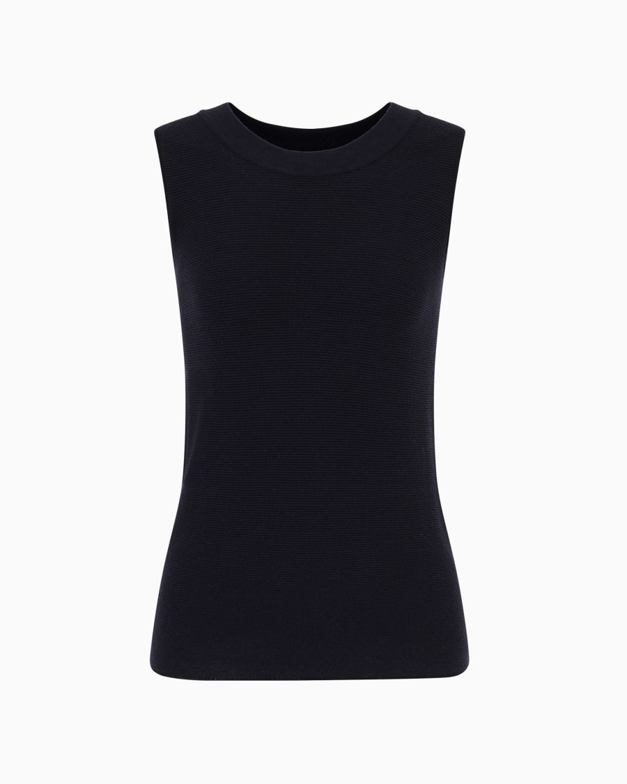 The world of armani TOP IN TESSUTO OTTOMAN