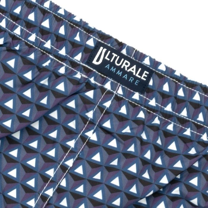 Ulturale Costume con pattern prisma blu e viola – Ulturale In Vendita