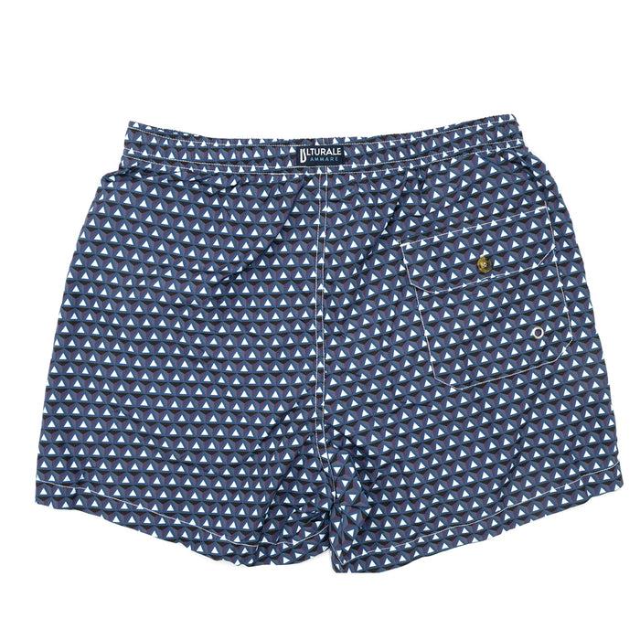 Ulturale Costume con pattern prisma blu e viola – Ulturale In Vendita