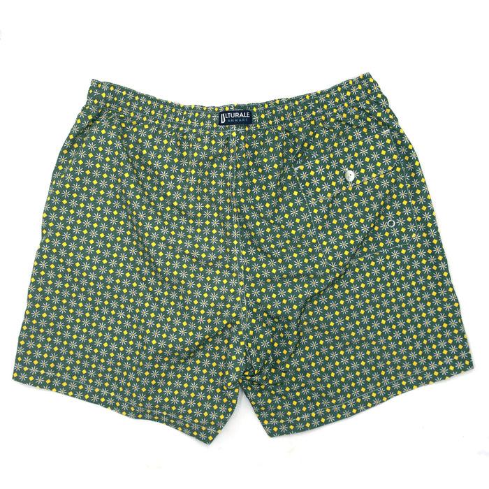 Ulturale Costume verde con pattern floreale – Ulturale Negozio