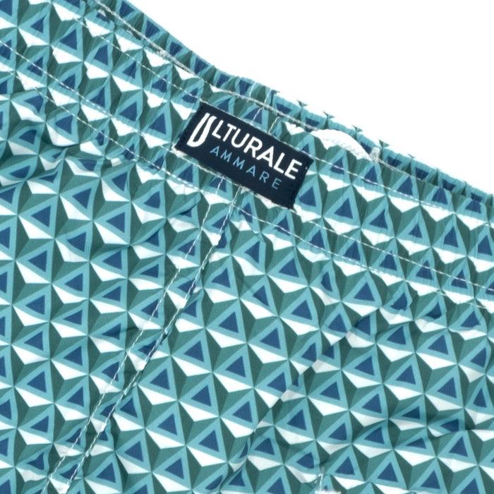 Ulturale Costume con pattern prisma verde azzurro e blu – Ulturale 2025