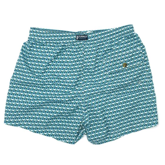 Ulturale Costume con pattern prisma verde azzurro e blu – Ulturale 2025