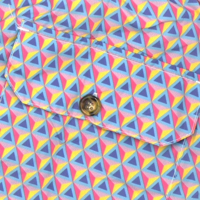 Ulturale Costume con pattern prisma rosa fuxia viola azzurro e giallo – Ulturale Qualità