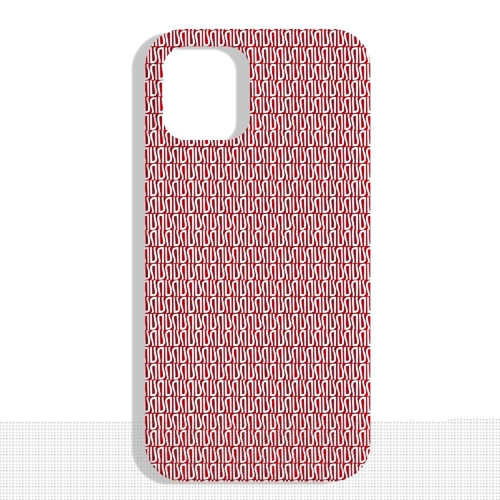 Ulturale Cover rossa con pattern Ulturale bianco