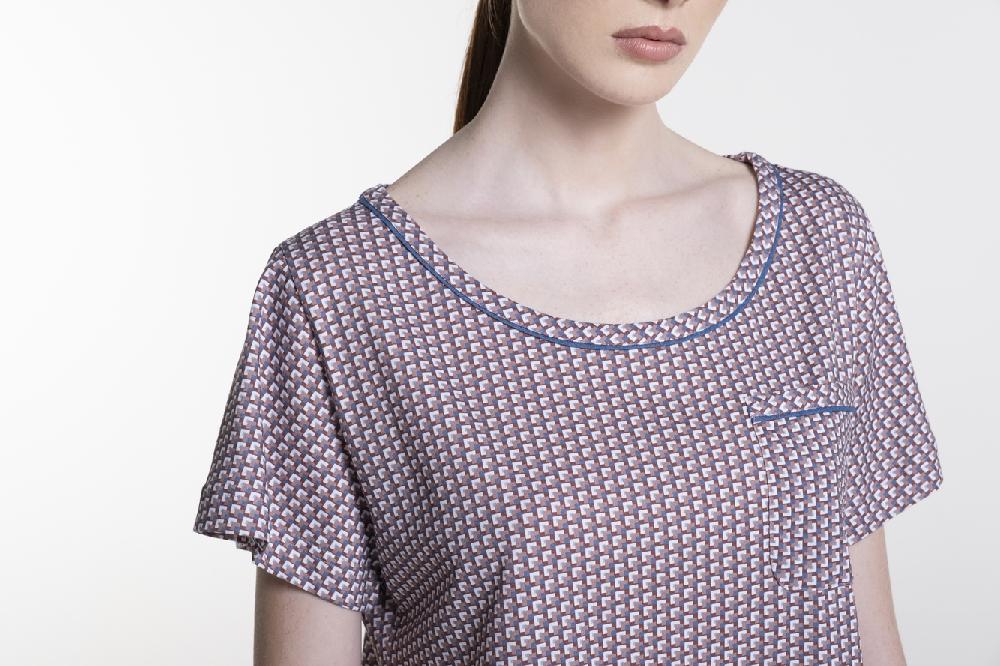 Verdiani Camicia Jersey Cotone Stampa Negozio