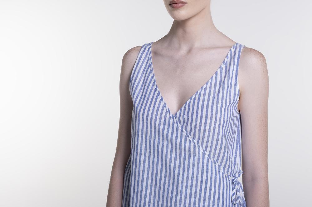 Verdiani Abito Lino/Cotone Riga Promozione