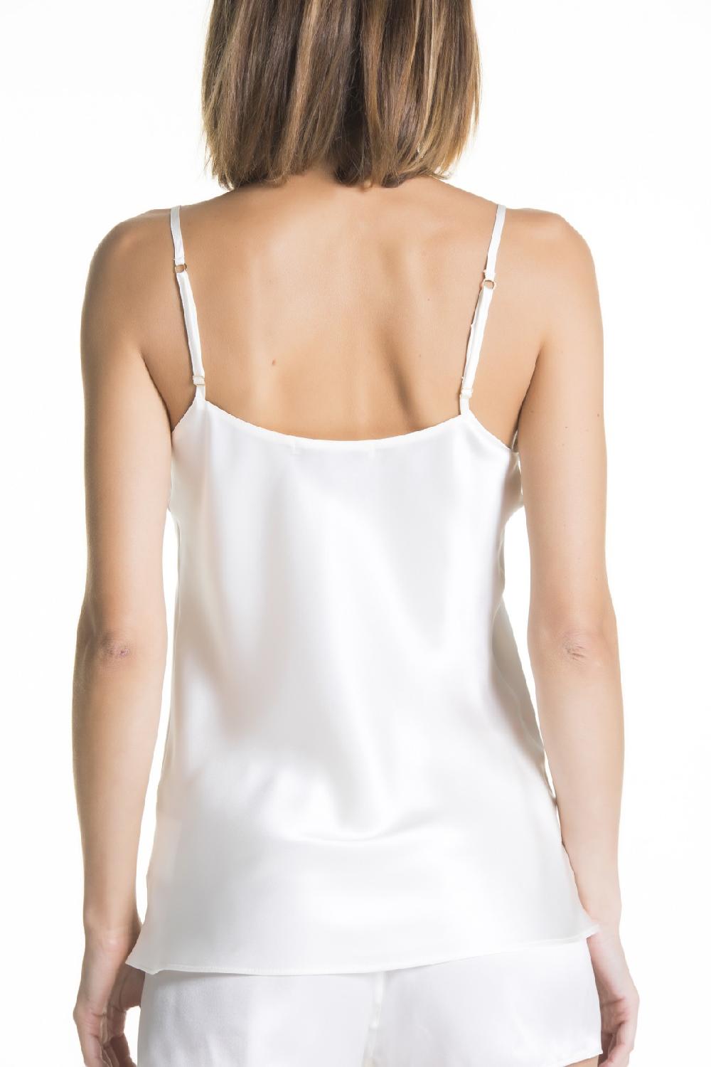 Verdiani Top Pura Seta – Avorio Sconto