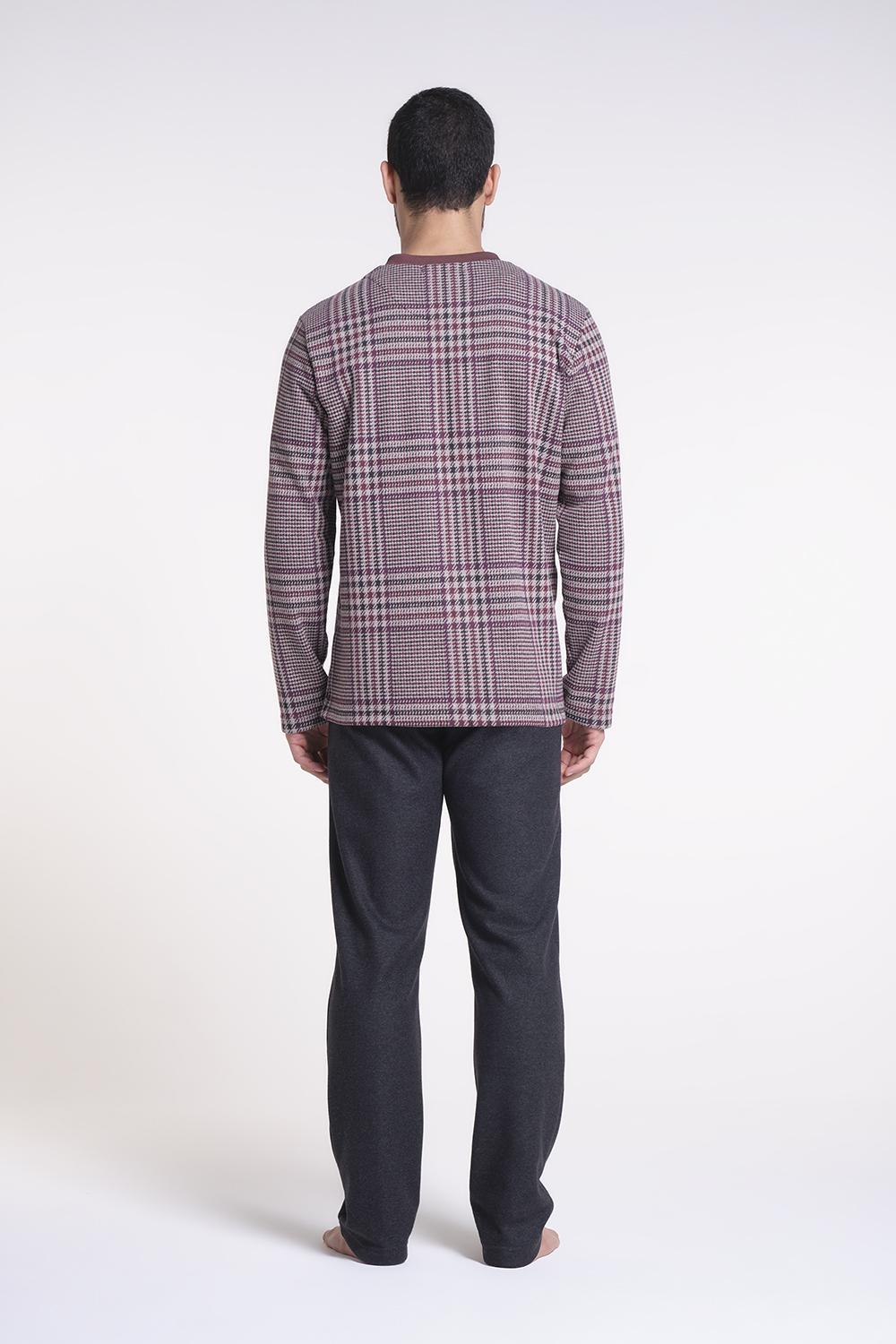 Verdiani Pigiama Punto Milano Jacquard Prezzo Ridotto