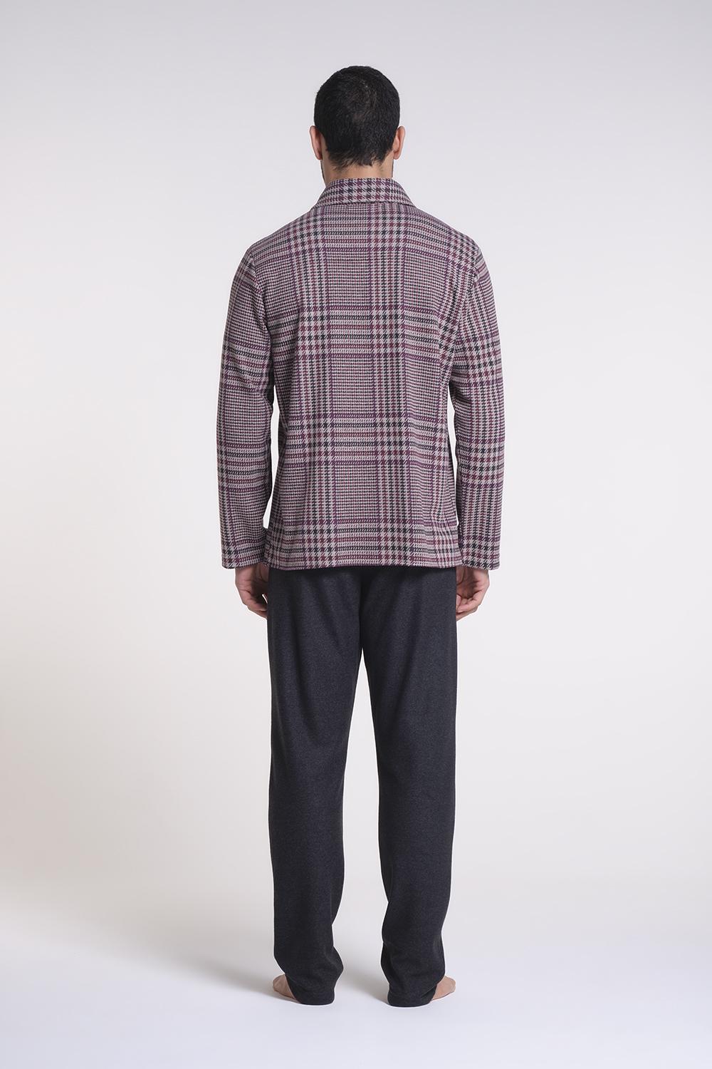 Verdiani Pigiama Punto Milano Jacquard Sottocosto