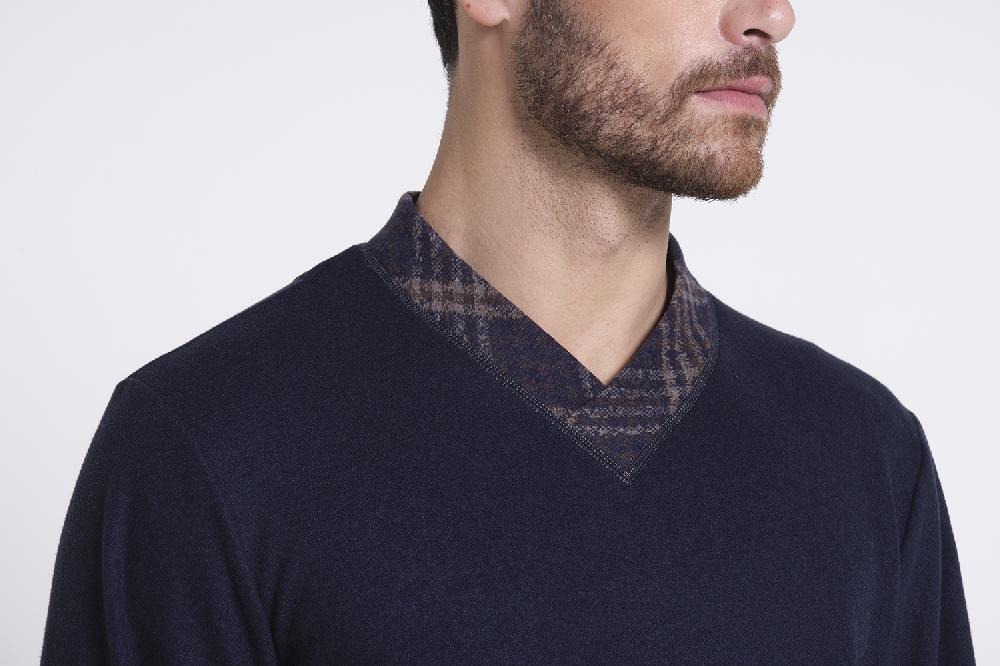 Verdiani Pigiama Punto Milano Jacquard Italy