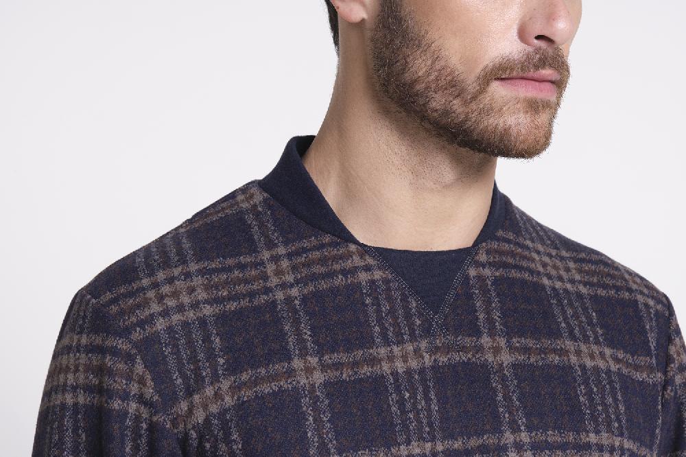 Verdiani Pigiama Punto Milano Jacquard Italia