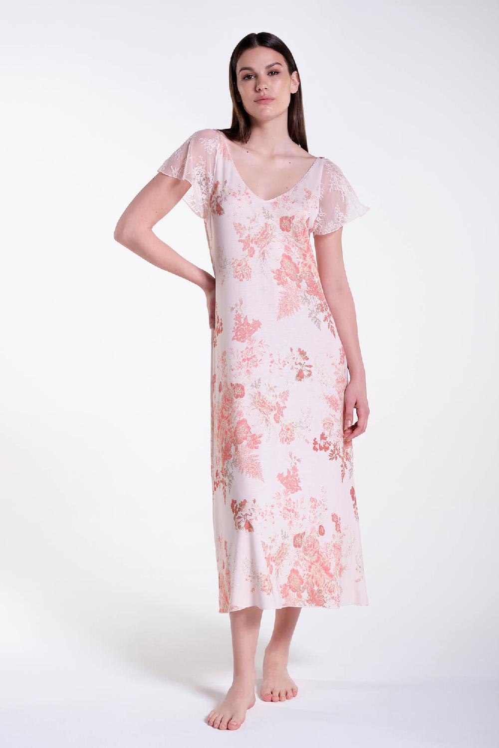 Verdiani Camicia Viscosa Stampa Fiore Pezzi Unici