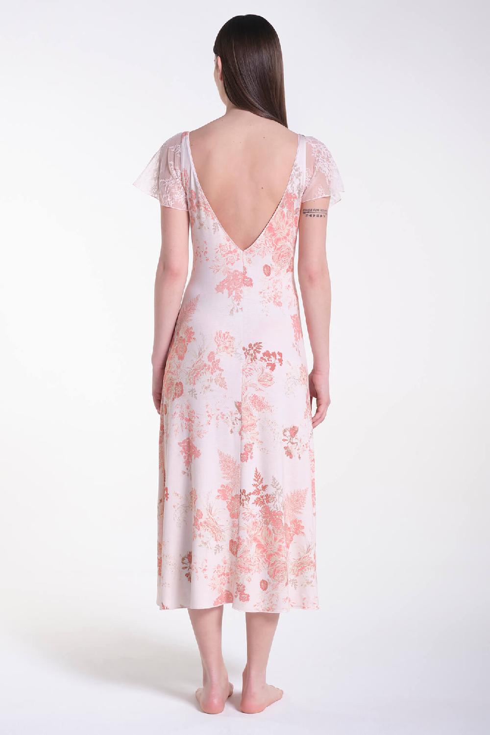 Verdiani Camicia Viscosa Stampa Fiore Pezzi Unici