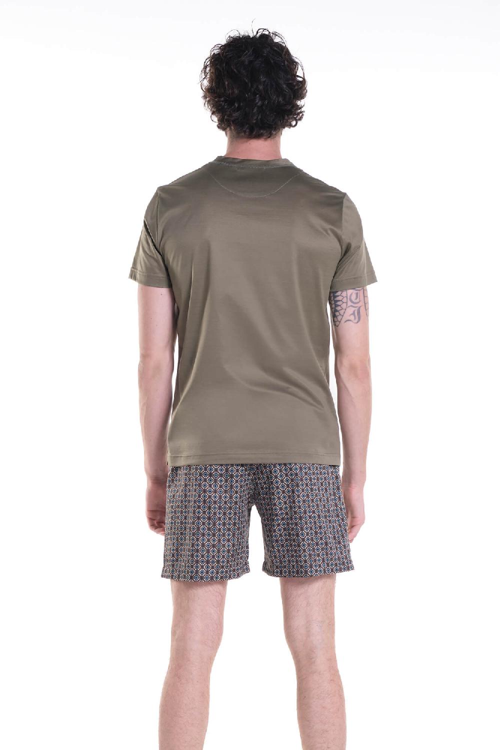 Verdiani Pigiama Jersey Cotone/Rasatello Stampato Promozione