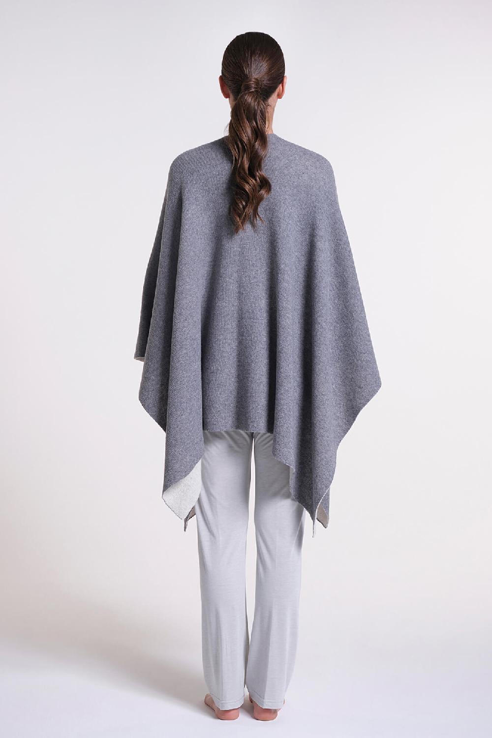 Verdiani Poncho Double Misto Lana 2025