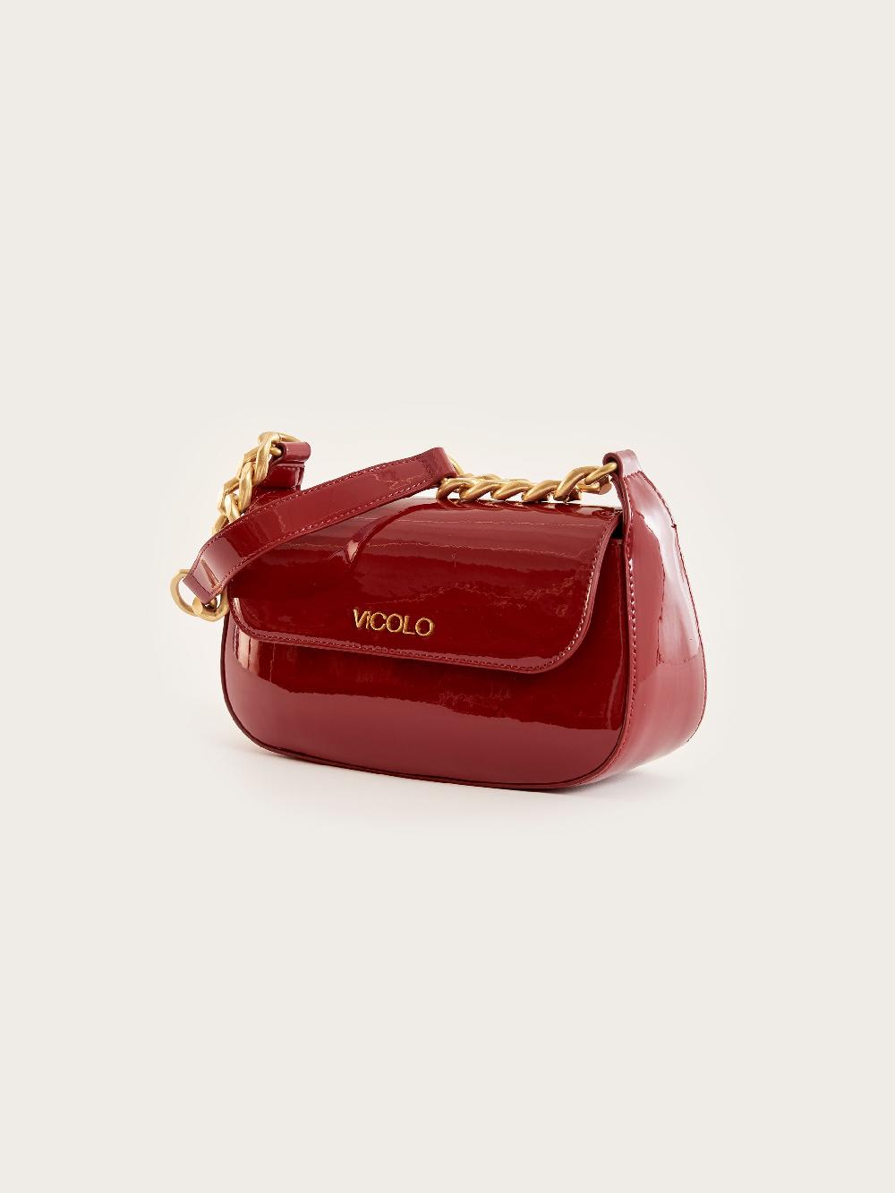 Vicolo Borsa Glossy Piccadilly Bordeaux Discount Store per i nuovi prodotti