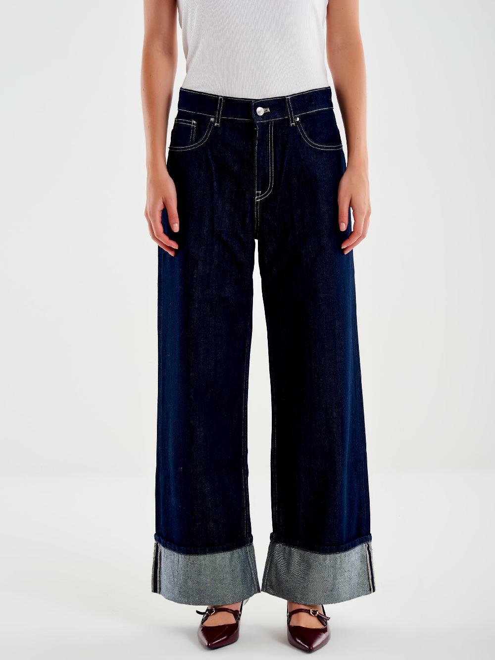 Vicolo Jeans Diva Ampio Blu Saldi Di Fabbrica