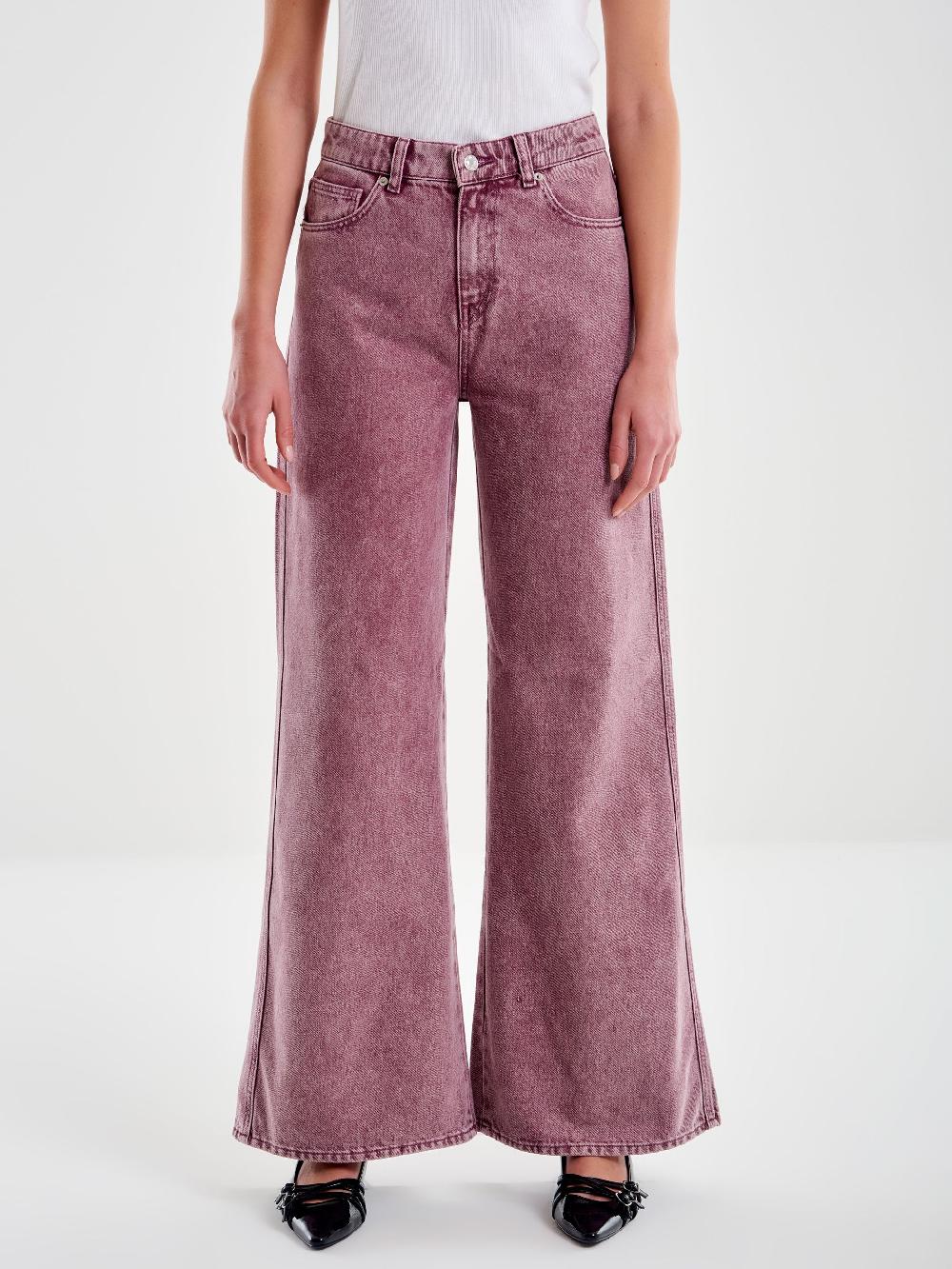 Vicolo Jeans Kia Wide Leg Bordeaux Bordeaux 2025