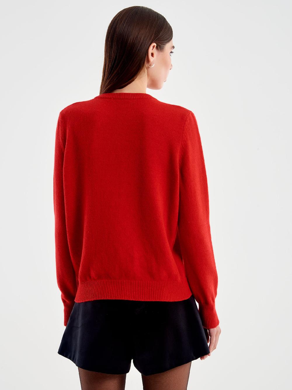 Vicolo Pull Orsetto con Fiocco Rosso Vendita Calda