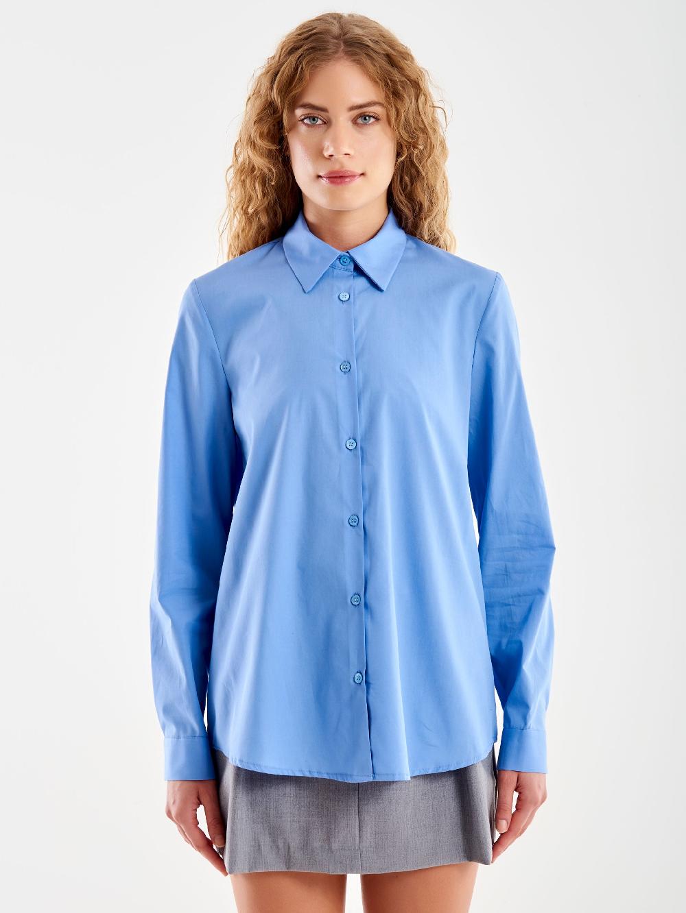 Vicolo Camicia Basic Azzurro Vendita