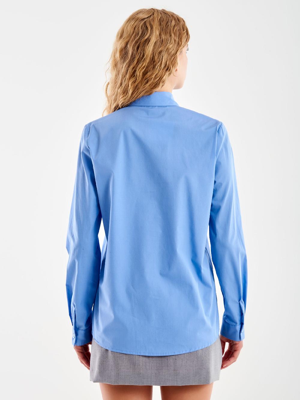 Vicolo Camicia Basic Azzurro Vendita