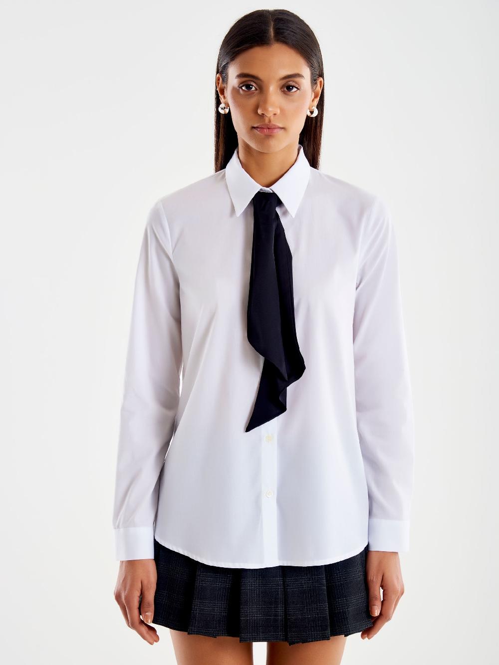 Vicolo Camicia con Lavalliere Bianco Soddisfazione Garantita