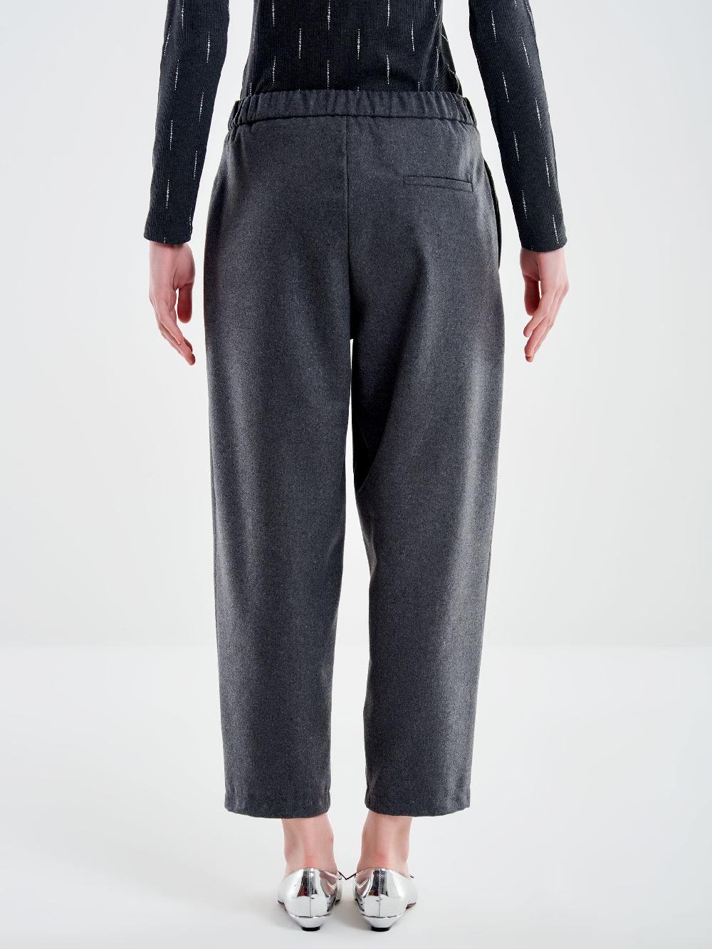 Vicolo Pantalone Carrot Fit Fesco di Lana – Vicolo Negozi Online