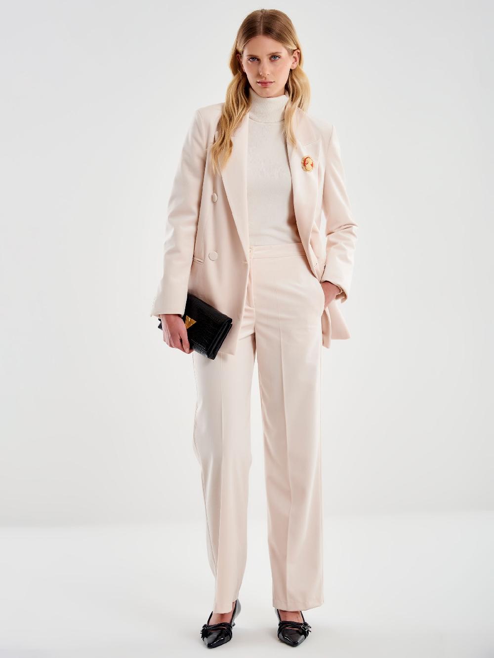 Vicolo Pantalone in Velluto Bianco